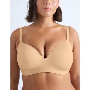 Knix Wingwomen Contour Wireless Bra Warm Sand Size 5 (36D)